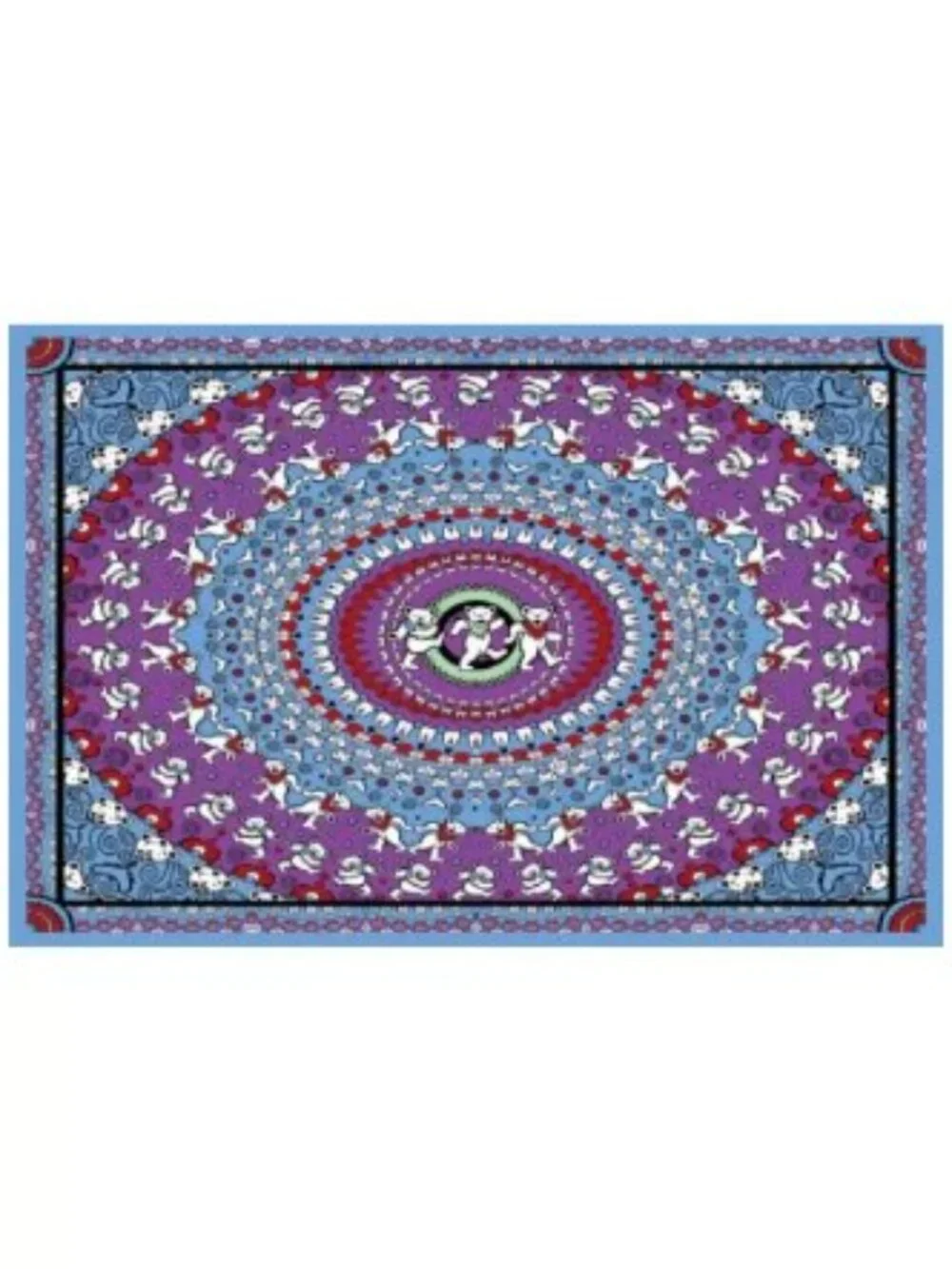 Grateful Dead Dancing Bears Mandala Tapestry ~ 60